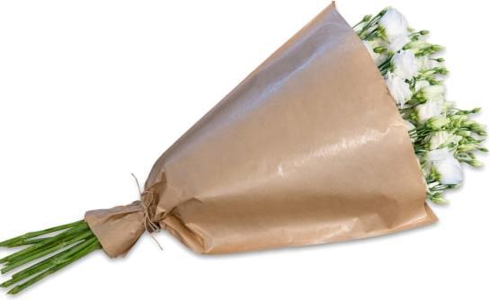 Fleurop Bundle of white Lisianthus (Cut flowers)