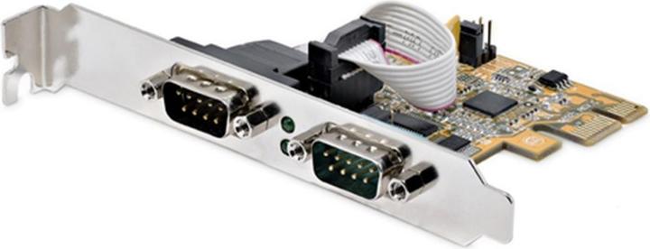 Actual product image StarTech COM 2 Port PCI Express Serial Interface Card PCIe to RS232 Card Serial Adapter K