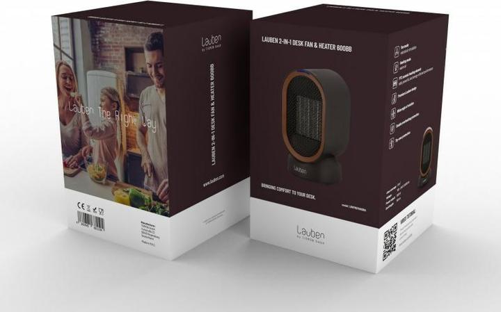 Actual product image Lauben Table fan & heater 2in1 600BB LBHFMDFH60BBA