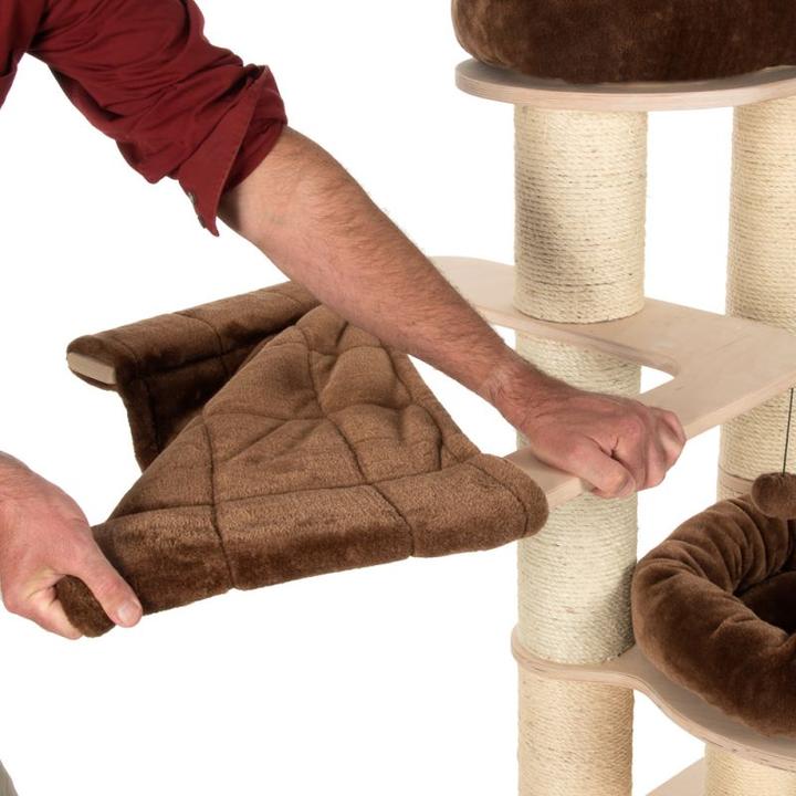 Produktbild GeoP Katzenbaum Natural Paradise L (130 cm, Dunkelbraun)