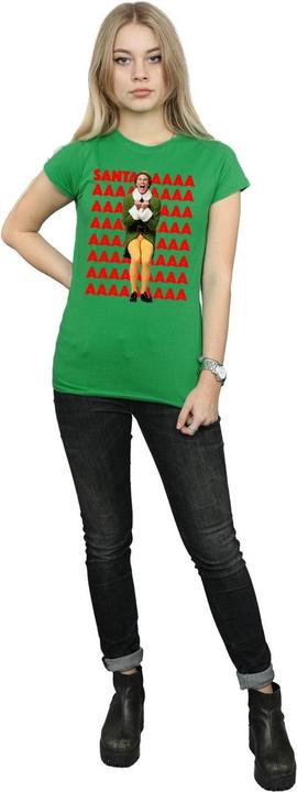 Immagine prodotto Elf Buddy Santa Scream Maglietta Donna (M)
