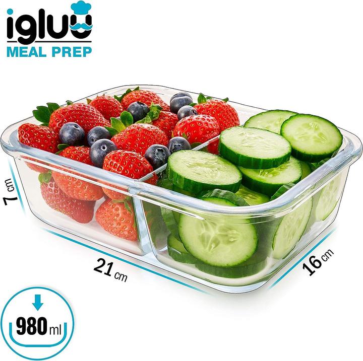Image du produit Igluu Meal Prep Récipient en verre (0.98 l)