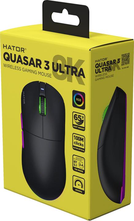 Produktbild Hator Quasar 3 Ultra 8K Wireless (Kabellos, Kabelgebunden)