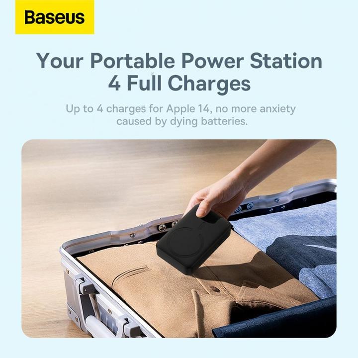 Image du produit Baseus Banque d'alimentation Magnetic Mini 20000mAh 20W (black) (20000 mAh, 20 W, 74 Wh)