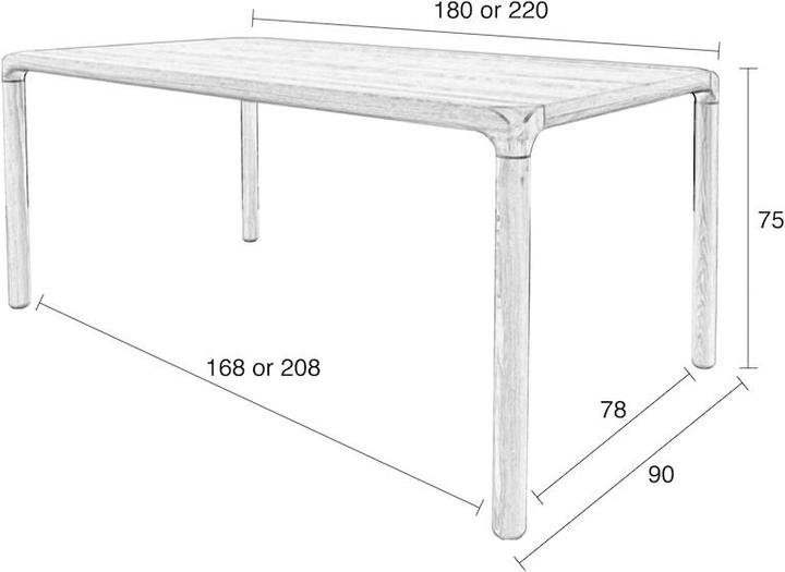 Actual product image Zuiver Storm (180 x 90 x 75 cm)