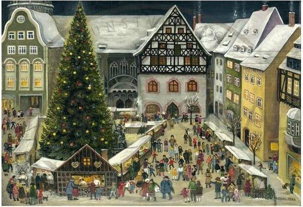 Image du produit Olewinski & Tochter 2942 - Carte postale de Noël - Marché de Noël d'Iéna (1 pcs)