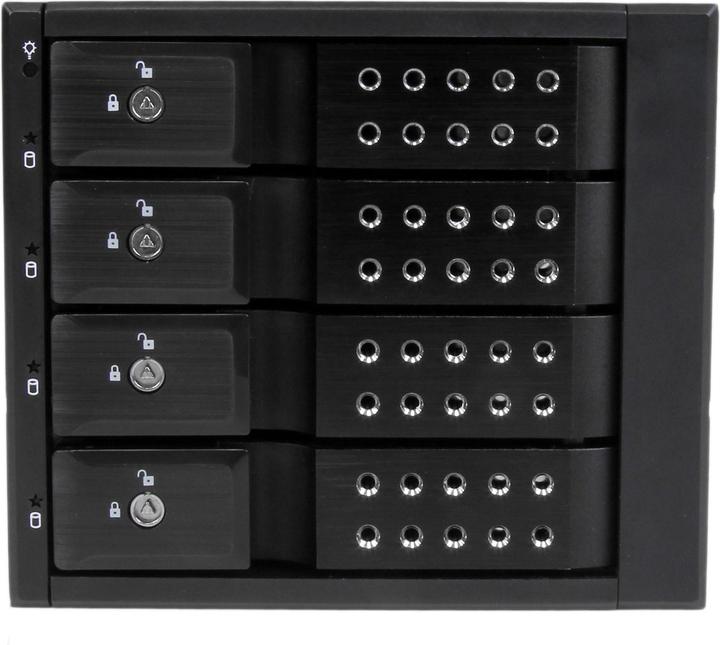 Produktbild StarTech 4-fach 3,5" trägerloser SATA Festplatten Aluminium Wechselrahmen