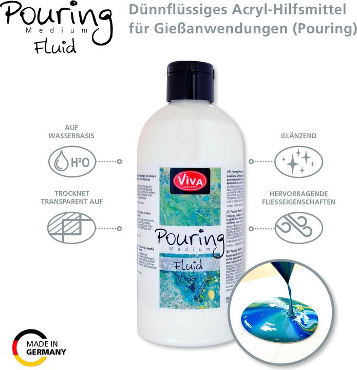 Actual product image Viva Decor Pouring Medium Fluid, 500 ml, transparent (Transparent, 500 ml)