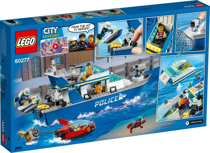Productafbeelding LEGO Politieboot (60277, LEGO Stad)