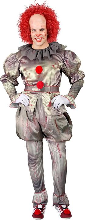 Produktbild Widmann Horrorclown "ES" Herrenkostüm Kleid, Leggings, Gürtel, Schuhüberzieher (XXL)