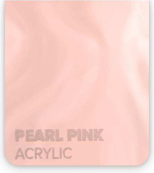 Actual product image flux Acrylic glass plate - Beamo - Pearl Pink (30 cm, 21 cm)