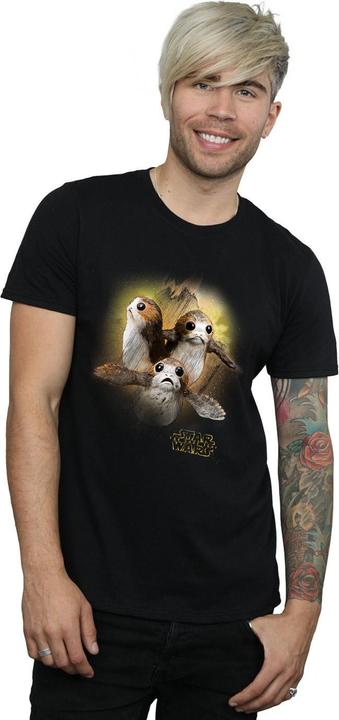 Image du produit Star Wars T-Shirt homme en coton brossé Porg (L)