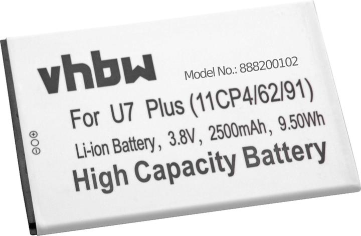 Produktbild XCell Li-Ion-Akku - 2500mAh (3.8V) für Handy, Smartphone, Telefon wie Oukitel 11CP4/62/91 (Akku)