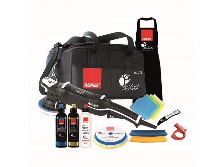 Produktbild Rupes Exzenter-Poliermaschine LHR 15 Mark III Kit LUX mit 2 Schwaemmen, 2 Wolle Pad, 3 Polituren- 3