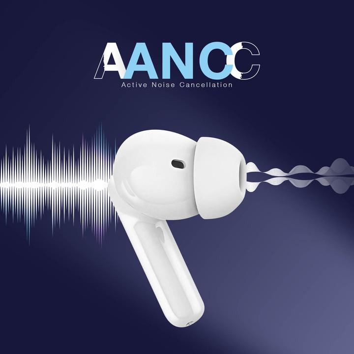 Actual product image 3MK Hardy LifePods Pro słcuhawki bezprzewodowe Bluetooth 5.3 ANC białe/white (ANC, 6.50 h, Wireless)