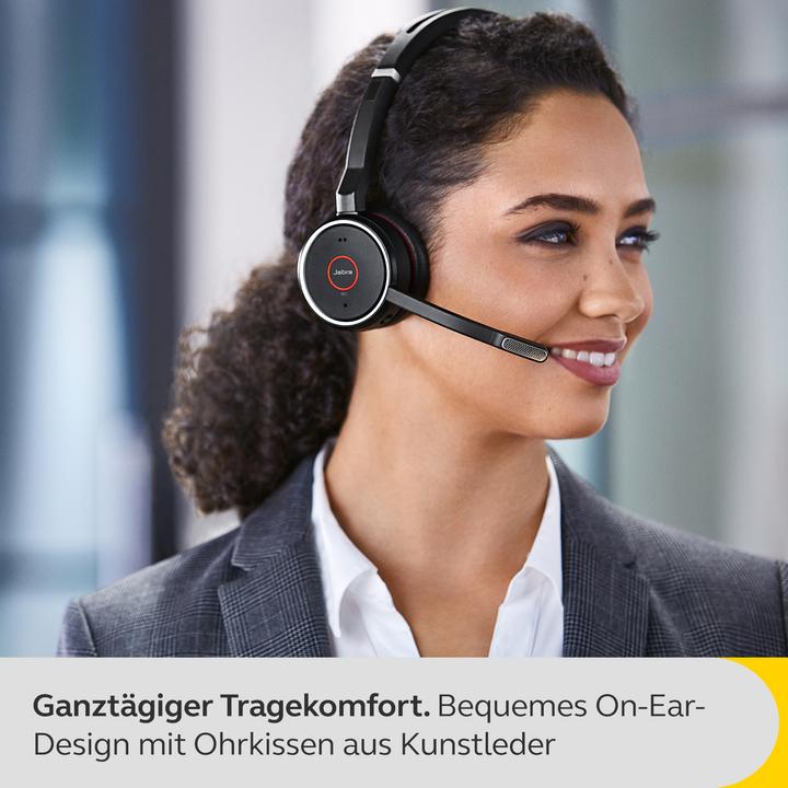 Image du produit Jabra Evolve 75 SE UC Duo + Link 380 (Sans fil, USB-A)