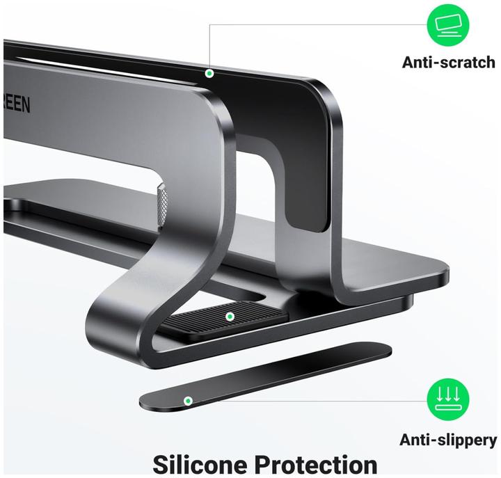 Ugreen 45622 Stand Vertical Laptop Holder Gray
