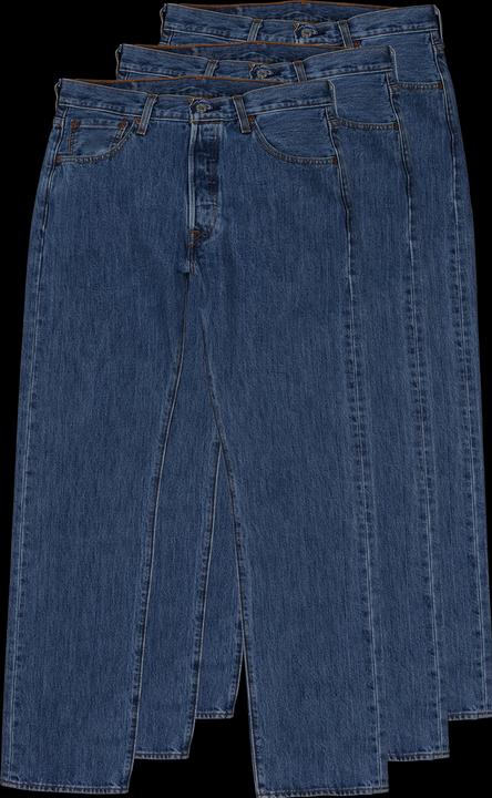 Produktbild Levis 501 Jeans Straight Fit stonewash 3-Pack (W34/L34)