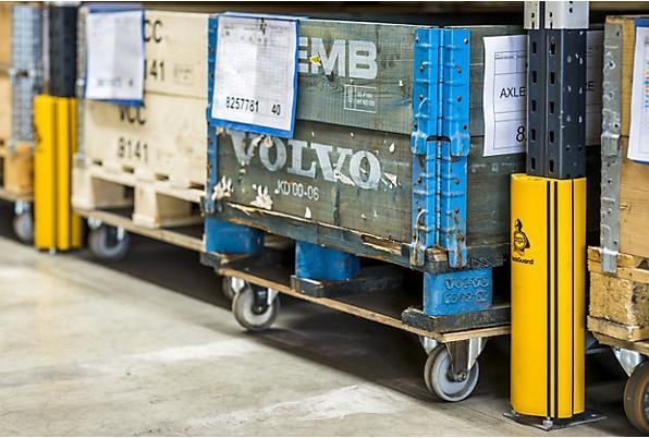 Actual product image A-Safe RackGuard shelving unit collision guard
