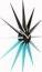 Produktbild Nextime klok 3051bl Nova, Ø50 cm, Wall, Black/ Blue (50 cm)