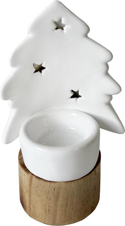 Produktbild HTI-Living Teelichthalter Weihnachtsbaum Porzellan (H, B)