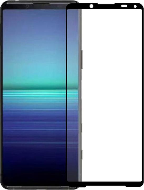 Produktbild PhoneLook 3D Tempered Glass Full Screen Display Schutzglas mit schwarzem Rahmen (1 Stück, Sony Xperia 5 II)