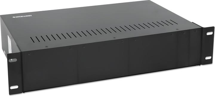 Produktbild Intellinet Medienkonvertergehaeuse 14 Slot 48,26 cm 19Zoll-Rackmount 2 HE redundantes Netzteil im Lieferumfang