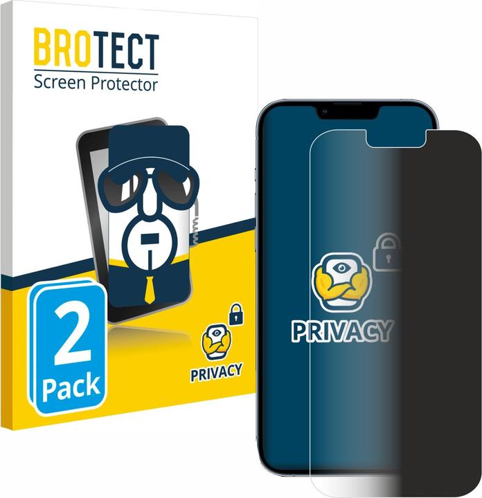 Actual product image BROTECT Anti-spy privacy film Blue light protection film (2 Piece, Apple iPhone 13 Pro Max)