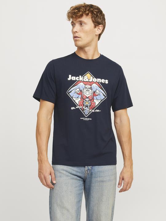 Actual product image Jack & Jones X-mas round neck T-shirt T-shirt (M)