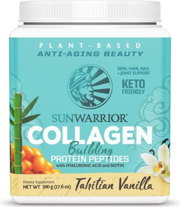 Actual product image Sunwarrior Collagen Building Protein Peptides Tahitian Vanilla (1 Piece, Powder, 500 g)