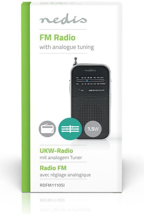 Image du produit Nedis RDFM1110SI (AM, FM)