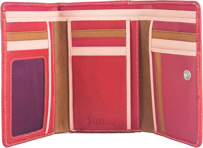 Produktbild Sunsa Damen Portemonnaie Geldbörse RFID Leder Recycelt No.5