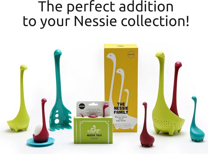 Actual product image Ototo Nessie soup spoon dinosaur shape green