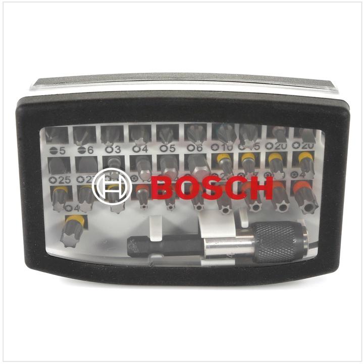 Actual product image Bosch Professional Zubehör Bit Set 32 pieces Accessories 2 (Cross Phillips PH M1, Cross Pozidriv PZ M1, Cross Pozidriv PZ M2, Cross Phillips PH M3, Cross Pozidriv PZ M3, Hexagon socket TX with hole M10, Hexagon socket TX With hole M25, Hexagon socket TX with hole M27, Hexagon socket TX with hole M30, Hexagon socket TX With hole M40, Hexagonal (hexagonal) M3)