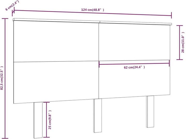 Immagine prodotto VidaXL Farkas (124 x 6 x 82,5 cm)