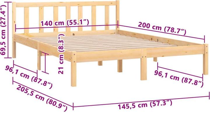 Produktbild VidaXL Tiziana (140 x 200 cm)