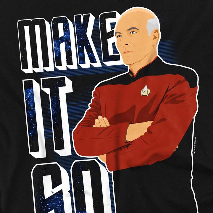 Actual product image Unisex Adult Make It So T-Shirt (L)