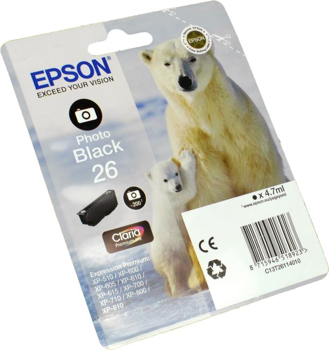 Image du produit Epson 26 Claria Premium (PBK)