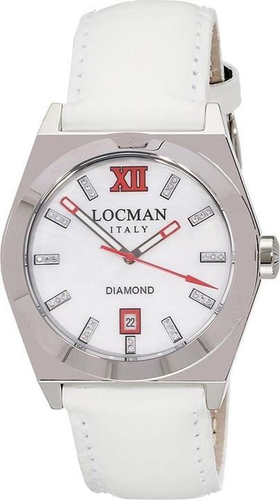 Produktbild Locman Italy Damenuhr Stealth mit Diamanten weiss Ref. 0203 (Analoguhr, 38 mm)