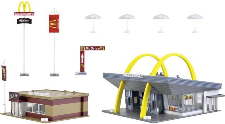 Produktbild Vollmer H0 McDonald's Schnellrestaurant mit McCafé