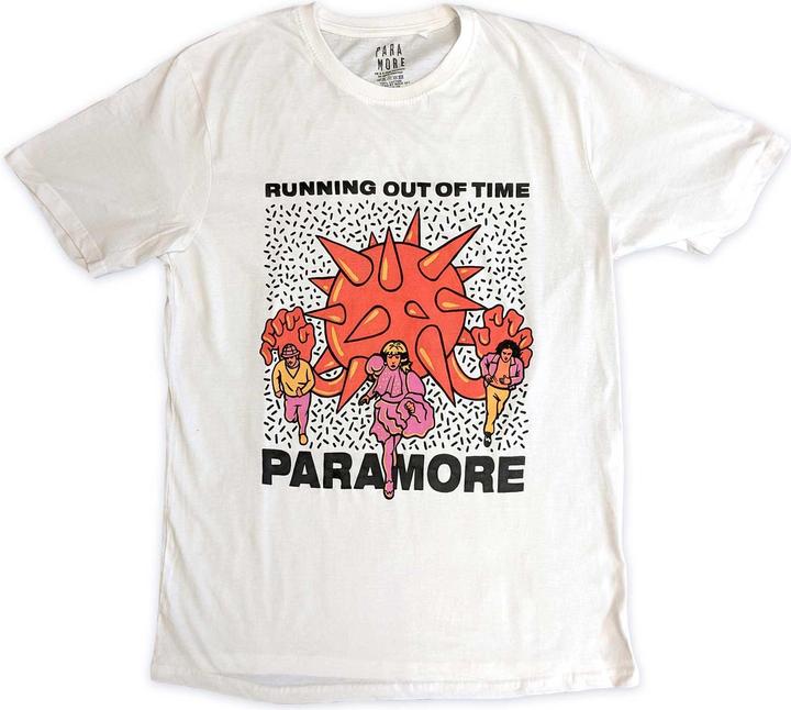 Image du produit Paramore Unisexe Adult Running Out Of Time T-shirt en coton (S)