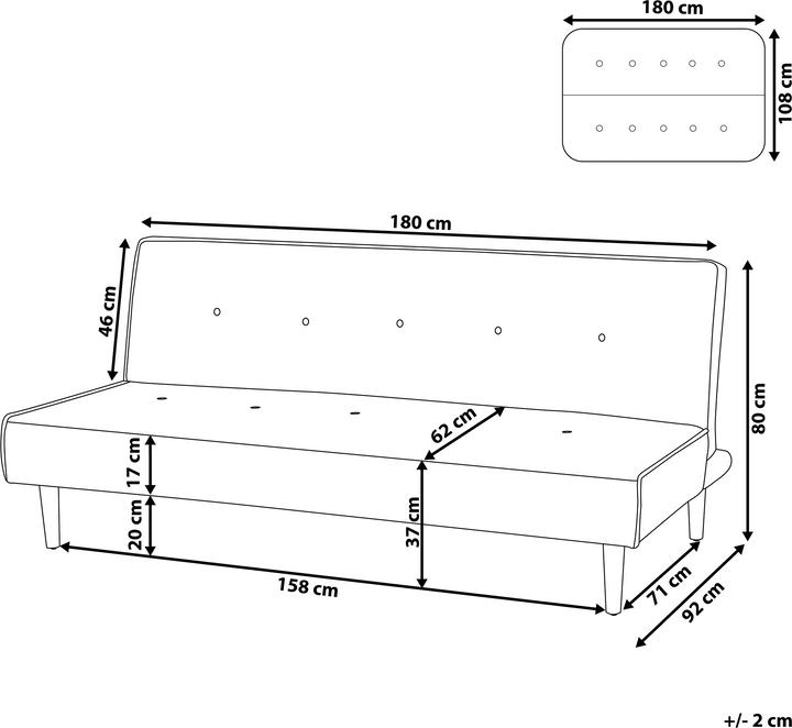 Actual product image Beliani Visby (Sofa bed)