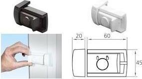 Produktbild Burg Wächter Tür- und Fensterriegel Winsafe WR 60 BR SB