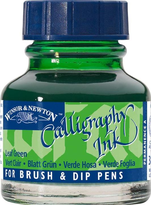 Winsor & Newton Ink Calligraphy Ink leaf (Inkwell, Green, 30 mm)
