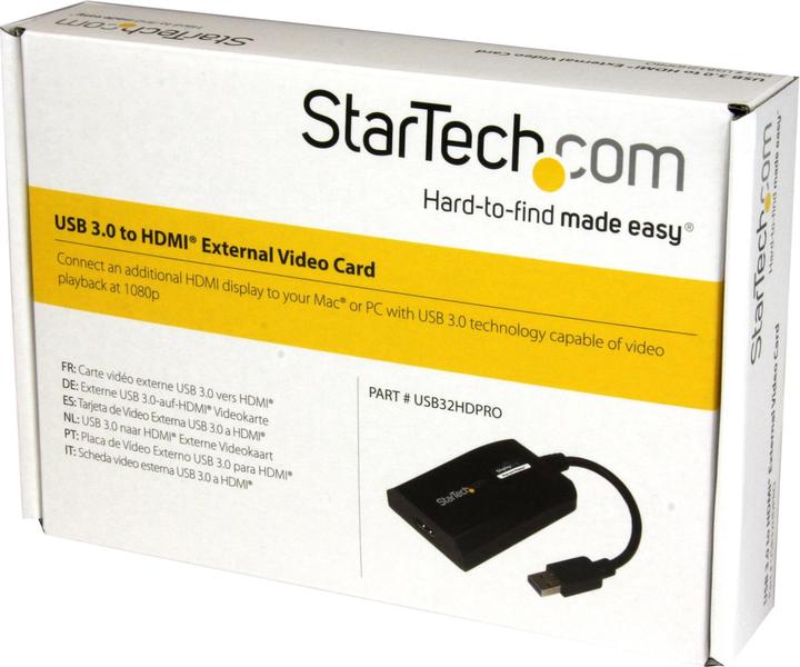 Produktbild StarTech USB 3.0 To HDMI Video Adapter (HDMI, 9 cm)