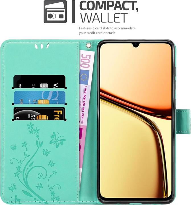 Image du produit Cadorabo Coque pour Realme C61 / C63 pour Fleur Book (CAT S61, Realme C63)