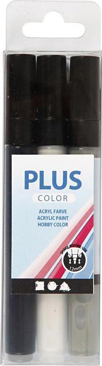 Image du produit Creativ Company Marqueur acrylique (Noir, Gris, Blanc, 2 mm, 3 x)