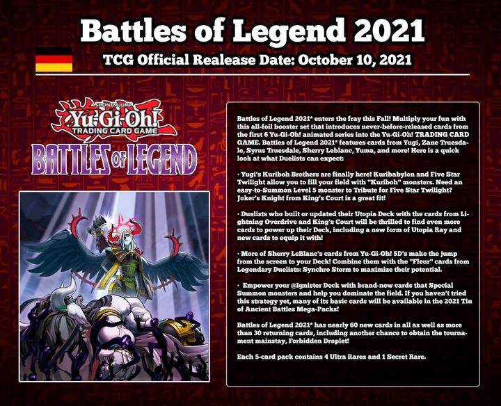 Immagine prodotto Yu-Gi-Oh . Pacchetto booster dei fratelli della leggenda (Tedesco, Pacchetto Booster)