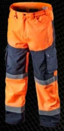 Topex Pantalone Softshell con strisce riflettenti arancione L (L)