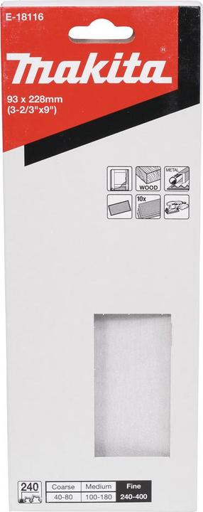 Actual product image Makita Sandpaper 228x93 mm (240)